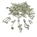 40 Pieces Tibetan Silver Mixed Music Note Symbol DIY Charms Pendants Finding