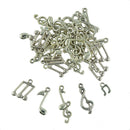 40 Pieces Tibetan Silver Mixed Music Note Symbol DIY Charms Pendants Finding