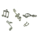 40 Pieces Tibetan Silver Mixed Music Note Symbol DIY Charms Pendants Finding