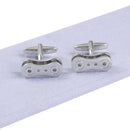 Personality Classical Punk Style Machinery Bicycle Cycling Chain Modeling Men's Shirt Cufflinks Wedding Fancy Gift Silver