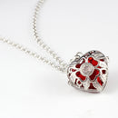 Fashion Love Heart Hollow Flower Leaf Oil Box Pendant Necklace Sweater Chain