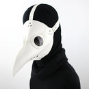 Halloween White PU Leather Plague Doctor Costume Cosplay Steampunk Mask