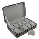 Watch Case For 10 Slots Travel Briefcase Design Leather Large Compartments Zipper