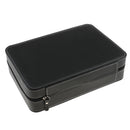 Watch Case For 10 Slots Travel Briefcase Design Leather Large Compartments Zipper