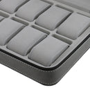 Watch Case For 10 Slots Travel Briefcase Design Leather Large Compartments Zipper