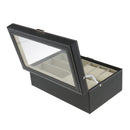 1 Pc PU Leather Watch Case For Watches - Storage Box With Zipper
