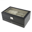 1 Pc PU Leather Watch Case For Watches - Storage Box With Zipper