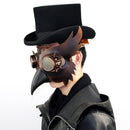 Plague Doctor PU Leather Steampunk Bird Beak Mask Gothic Halloween Cosplay Mask