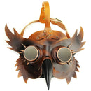 Plague Doctor PU Leather Steampunk Bird Beak Mask Gothic Halloween Cosplay Mask