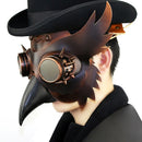 Plague Doctor PU Leather Steampunk Bird Beak Mask Gothic Halloween Cosplay Mask