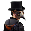 Plague Doctor PU Leather Steampunk Bird Beak Mask Gothic Halloween Cosplay Mask