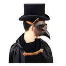 Plague Doctor PU Leather Steampunk Bird Beak Mask Gothic Halloween Cosplay Mask