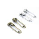 Retro Fashion Skull Head Pins Accessories Supplies DIY Jewelry Finding 4Pcs Silver & Gold 50x14mm for Clothing Bag Necklace Bracelet