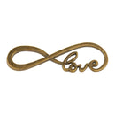 Novelty Fashion Modern Design Floral Number 8 Shaped DIY Jewelry Findings 15 Pcs Silver&Gold&Yellow Gold with Romantic Love Letters