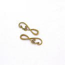 Novelty Fashion Modern Design Floral Number 8 Shaped DIY Jewelry Findings 15 Pcs Silver&Gold&Yellow Gold with Romantic Love Letters
