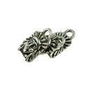 40 Pieces Tibetan Silver North American Chief Head Pendant Charm Findings