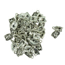 40 Pieces Tibetan Silver North American Chief Head Pendant Charm Findings