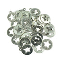 30 Pieces Tibetan Silver Hollow Star Round Pendant DIY Findings Crafts Jewelry