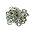 30 Pieces Tibetan Silver Hollow Star Round Pendant DIY Findings Crafts Jewelry