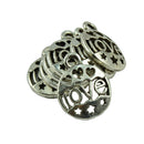 50pcs Tibetan Silver Pendant Charms DIY Findings Crafts Hollow Star Heart LOVE Vintage Family Jewelry