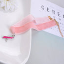 Classic Velvet Gothic Choker Necklace Women Breast Cancer Awareness Jewelry