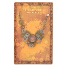 Ornate Sunflower Personality Gear Steampunk Chain Necklace for Women Men 1Pc