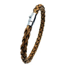 Simple Korean Style Leather Wrap Wristband Cuff Punk Bangle Magnetic Buckle Bracelet Wristband