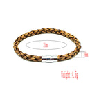 Simple Korean Style Leather Wrap Wristband Cuff Punk Bangle Magnetic Buckle Bracelet Wristband