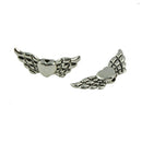 50pcs Heart Angel Wing Shape Charms Pendant For DIY Jewelry Crafting Bracelet Necklace Making Findings