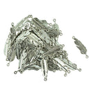 100 Pieces Charm Pendant Tibetan Metal Beads Silver Color Jewelry Making Crafts Fit Bracelet Necklace