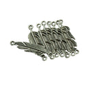 100 Pieces Charm Pendant Tibetan Metal Beads Silver Color Jewelry Making Crafts Fit Bracelet Necklace