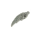 30 Pieces Tibetan Silver Angel Wing Rose Flower Charm Pendant Jewelry Making