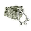 50Pcs Tibetan Silver Alloy Water Drop Pattern Pendant Charm DIY Jewelry