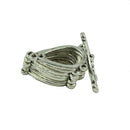 50Pcs Tibetan Silver Alloy Water Drop Pattern Pendant Charm DIY Jewelry