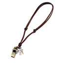 Lots Pendant Whistle Cross Circles Pendant Adjustable PU Leather Necklace Unisex Jewelry