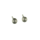 100Pcs Heather's CF Tone Swirl Tibetan Silver Beads DIY Jewelry Charming Swirl Shaped Pendant for Necklace Earrings Bracelet