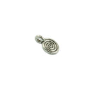 100Pcs Heather's CF Tone Swirl Tibetan Silver Beads DIY Jewelry Charming Swirl Shaped Pendant for Necklace Earrings Bracelet