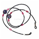Black Purple Eyeglasses Chain Sunglasses Glass Bead Chain Neck Holder Neck Cord