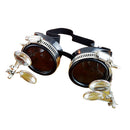 Steampunk Goggles Glasses Welding Cyber Punk Biker Gothic Rave Cosplay