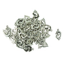 50pcs Antique Double Dolphins Charms Pendants For Necklace Bracelet DIY