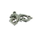 50pcs Antique Double Dolphins Charms Pendants For Necklace Bracelet DIY