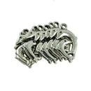 50pcs Antique Double Dolphins Charms Pendants For Necklace Bracelet DIY