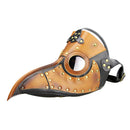 Brown Black Plague Doctor Steampunk Bird Mask Gothic Halloween Cosplay Mask