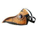 Brown Black Plague Doctor Steampunk Bird Mask Gothic Halloween Cosplay Mask