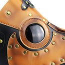 Brown Black Plague Doctor Steampunk Bird Mask Gothic Halloween Cosplay Mask