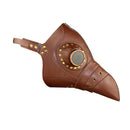 Steampunk Plague Bird Mask Doctor mask Long Nose Cosplay Fancy Mask Brown