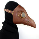 Steampunk Plague Bird Mask Doctor mask Long Nose Cosplay Fancy Mask Brown