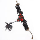 Halloween Court Spider Flower Black Lace Gothic Vintage Party Bracelet Ring