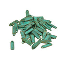 50 Pieces/Pack Antique Patina MADE WITH LOVE Heart Rectangle Pendant for Jewelry Making