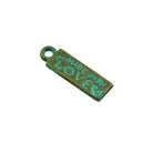 50 Pieces/Pack Antique Patina MADE WITH LOVE Heart Rectangle Pendant for Jewelry Making
